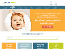 Tablet Screenshot of naturabebe.com